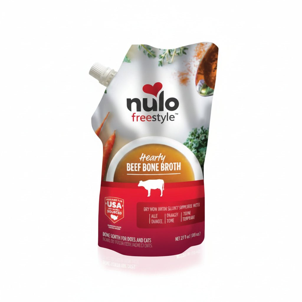 Nulo FreeStyle Dog Cat Beef Bone Broth 20 fl oz Pouch - SNH Packing