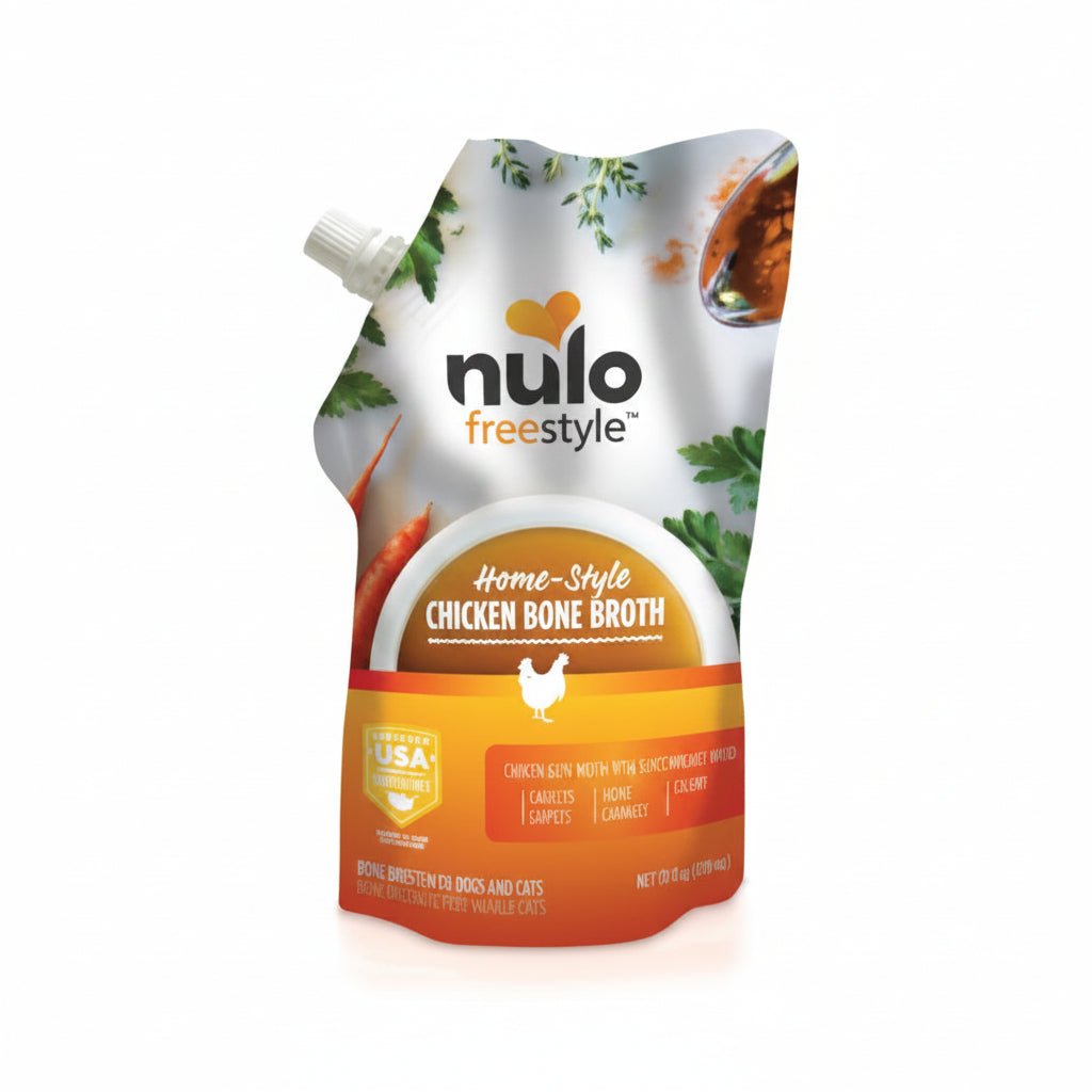 Nulo FreeStyle Dog Cat Chicken Bone Broth 20 fl oz Pouch - SNH Packing