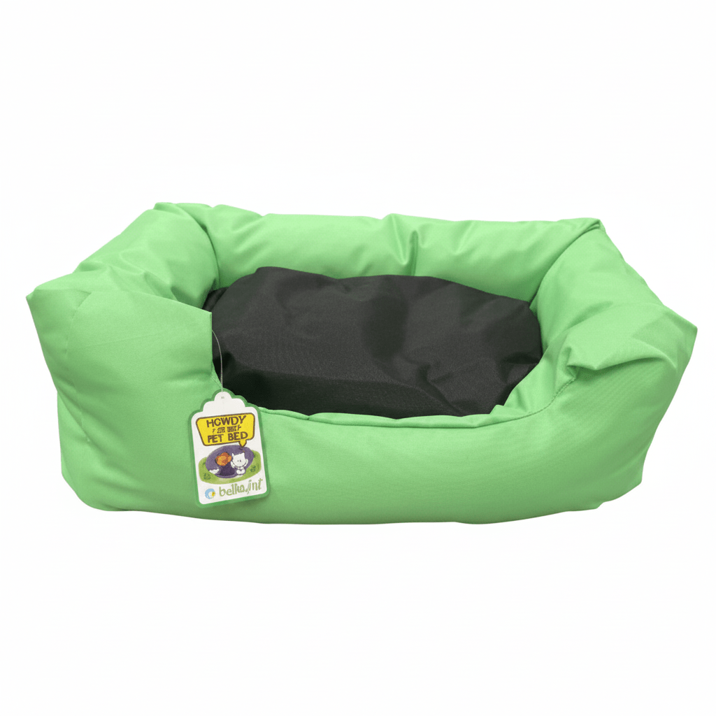 NUTRAPET L-56CM W-44CM H-14CM LOUNGER BED GREEN & BLACK S - SNH Packing