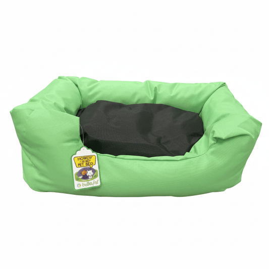 NUTRAPET L-56CM W-44CM H-14CM LOUNGER BED GREEN & BLACK S - SNH Packing