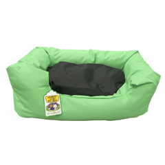NUTRAPET L-56CM W-44CM H-14CM LOUNGER BED GREEN & BLACK S - SNH Packing