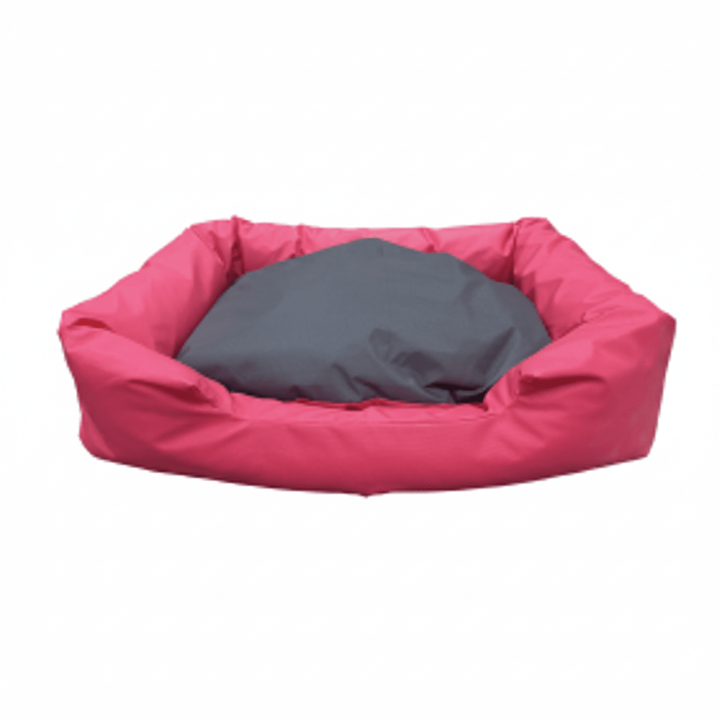 NutraPet L-75CM W-59CM H-17CM LOUNGER BED PINK & GREY M - SNH Packing