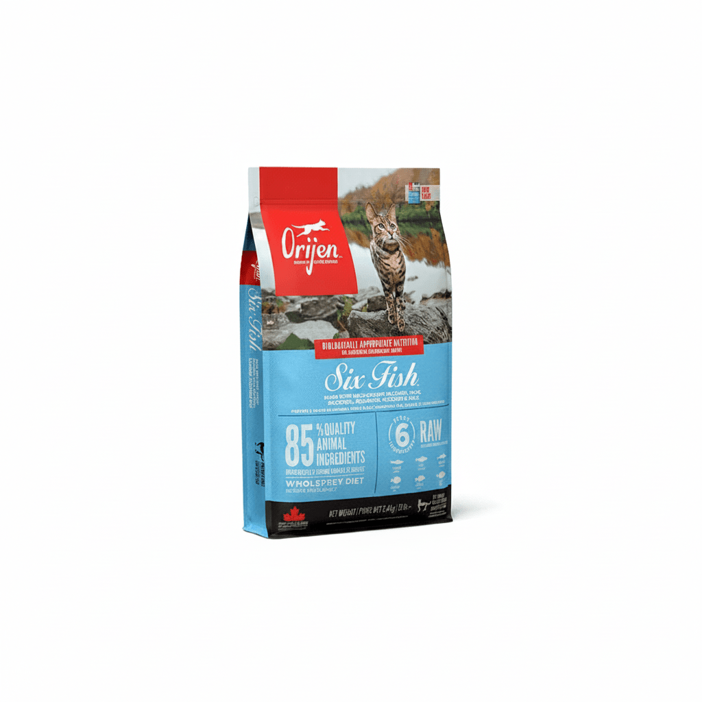 Orijen Six Fish Formula Protein-Rich Grain Free Diet Cat Dry Food - 1.8KG - SNH Packing