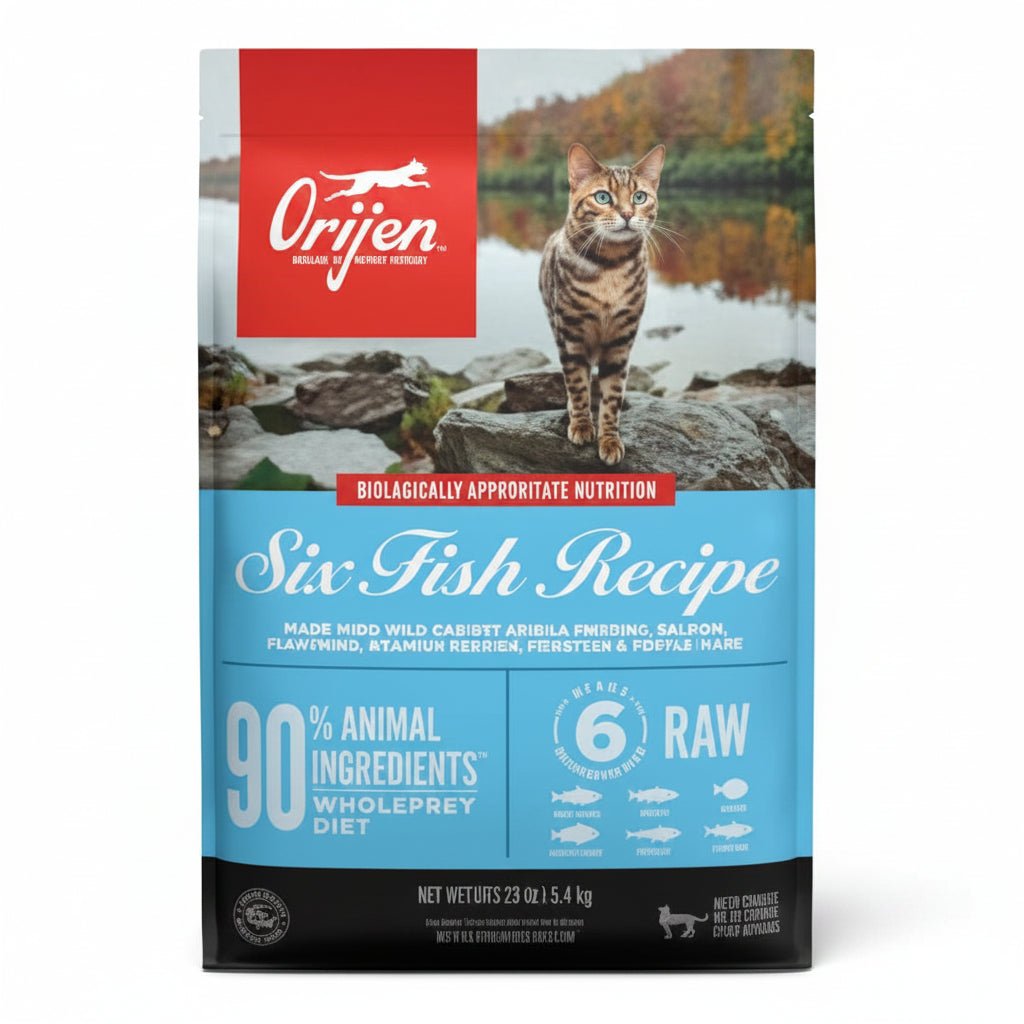 Orijen Six Fish Formula Protein-Rich Grain Free Diet Cat Dry Food - 5.4KG - SNH Packing