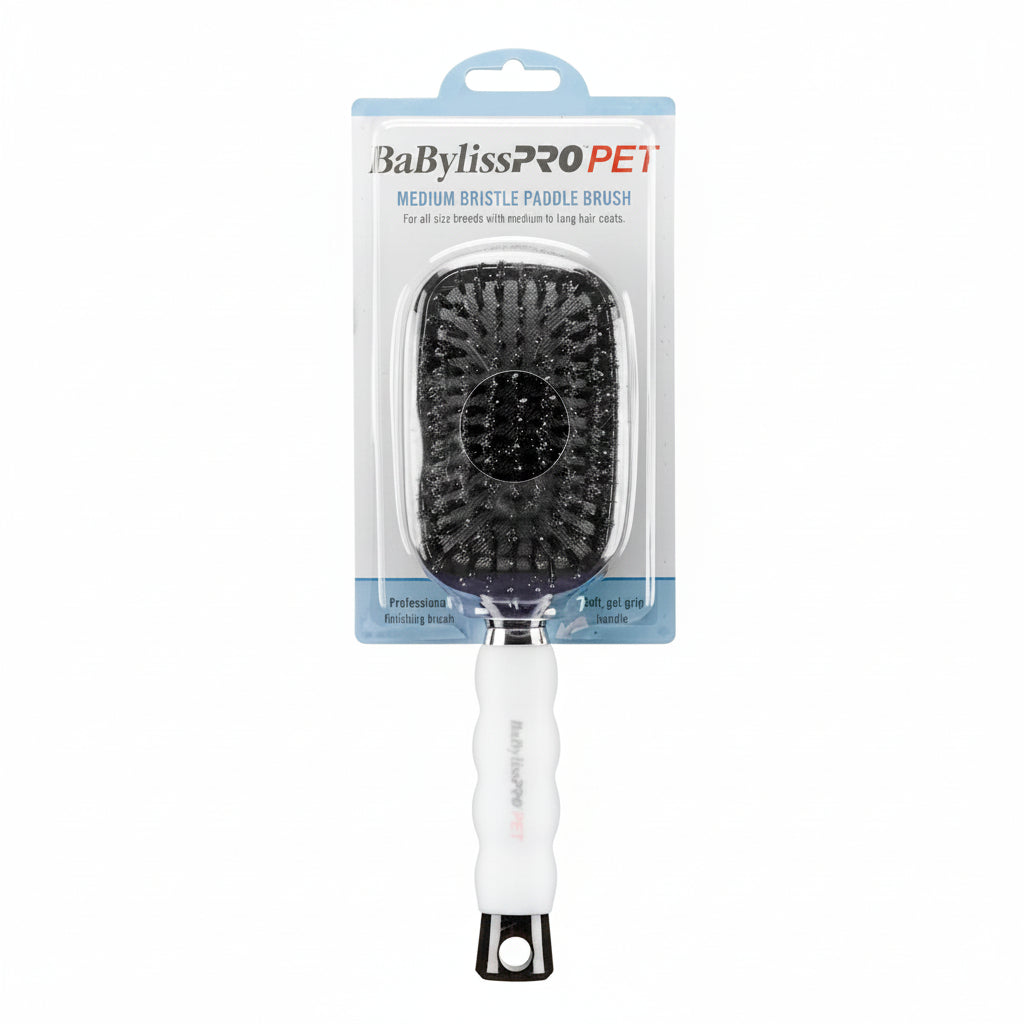 BaByliss PRO PET Bristle Paddle Dog Brush – Medium