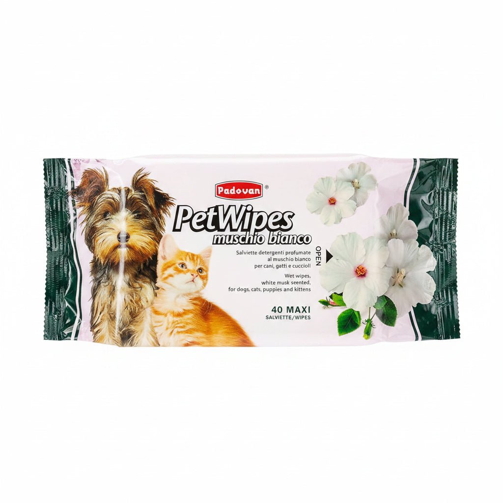 Padovan Pet Wipes White Musk (40 Wipes) - SNH Packing