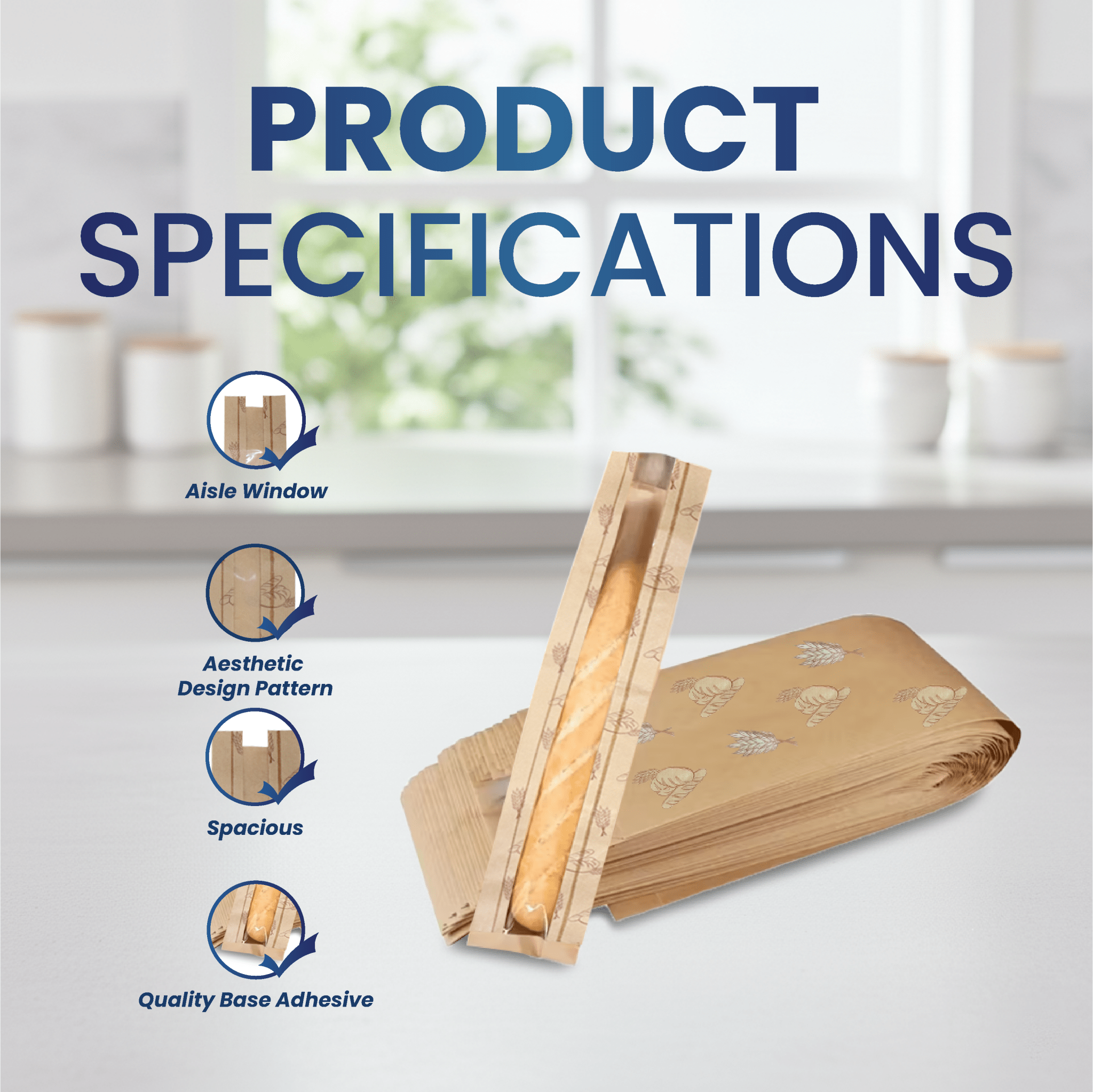 Paper Bag with Window – Durable Takeaway Paper Bag - SNH Packing