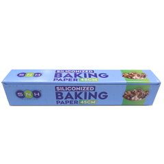 Box of siliconized baking paper with SNH branding on a white background