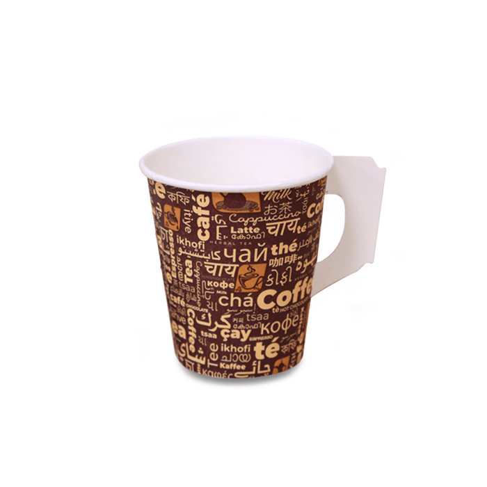 Paper Cup 7OZ with Handle  Disposable Beverage Cups