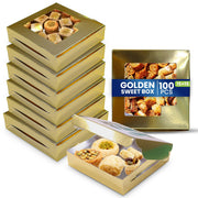 Paper Sweet Box Gold/Aluminium with Window - SNH Packing