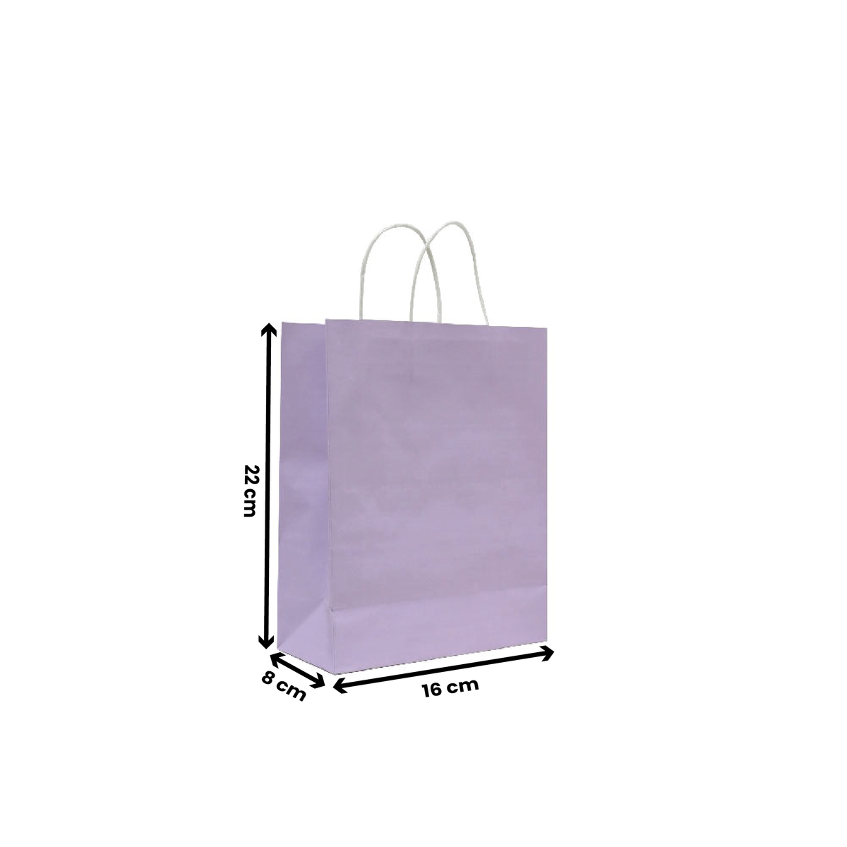 Purple Twisted Handle Paper Bags | Multiple Sizes | Eco-Friendly & Durable