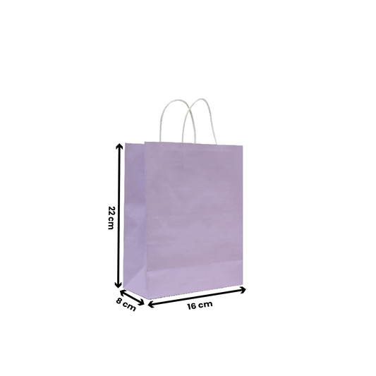 Purple Twisted Handle Paper Bags | Multiple Sizes | Eco-Friendly & Durable