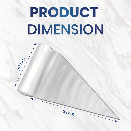 Pastry Piping Bag Clear – 55cm | 10 Rolls x 100PCS | Bakery & Catering Supplies