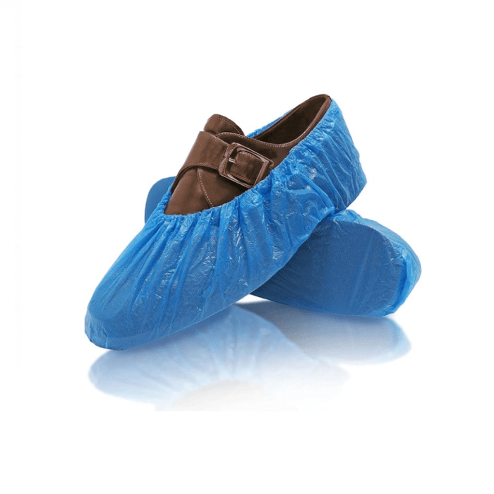 PE Shoe Cover Blue Disposable  100 PCS PKT