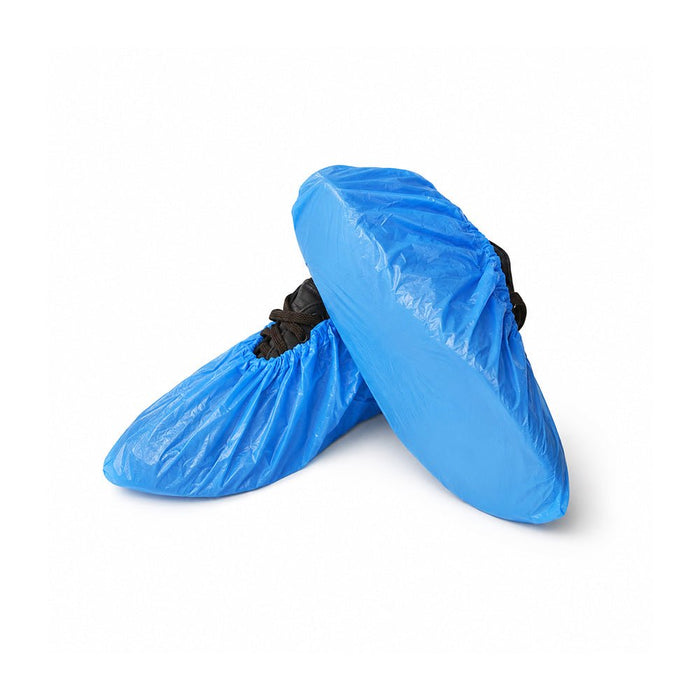 PE Shoe Covers Blue Disposable 15x41cm 100 PCS
