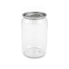 PET Can Clear Round with Silver Lid 55mm 250ML to 500ML - SNH Packing