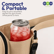 PET Can Clear Round with Silver Lid 55mm 250ML to 500ML - SNH Packing