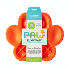 Pet Dream House Paw Orange Slow Feeding Pet Bowl - SNH Packing