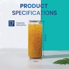 PET Round Clear Cans with Lids, 60mm DIA | Compatible with Sealing Machines - SNH Packing