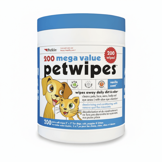 Petkin Extra Mega Valu Pet wipes 200Ct - SNH Packing