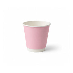 Pink Double Wall Paper Cups 4oz 8oz 12oz Hot Cold Cups - SNH Packing