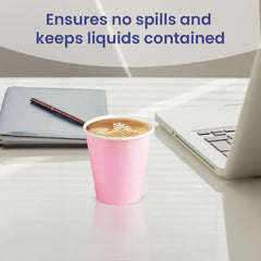 Pink Single Wall Paper Cup Disposable Hot & Cold Drinks - SNH Packing