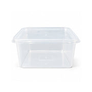 Square Plastic Containers with Lids 2000ml 