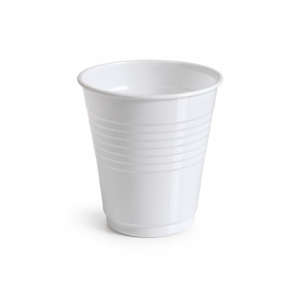 Plastic Cup 5 OZ White Disposable Beverage Cup 50 Pieces - SNH Packing