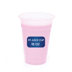 PP Juice Cups Clear 16oz 24oz 90 95 DIA Disposable Cups - SNH Packing