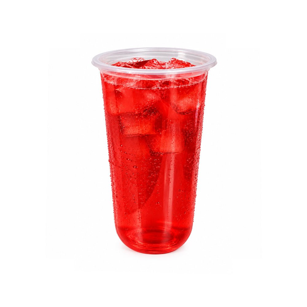 PP Juice Cups U Shape Clear 95mm 16oz 24oz Leak Proof - SNH Packing