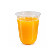 PP Juice Cups U Shape Clear 95mm 16oz 24oz Leak Proof - SNH Packing