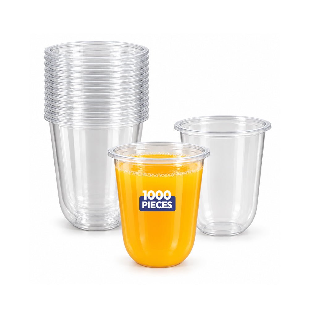 PP Plastic Juice Cup 16oz - 1000 Pcs Wholesale Pack - SNH Packing
