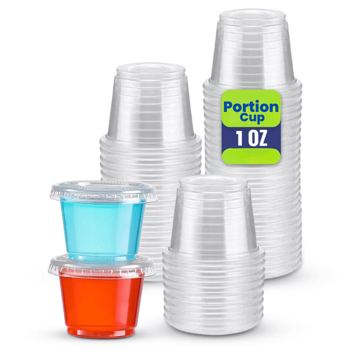 PP Portion Cups with Lids 1 OZ to 4 OZ Sauce Cups