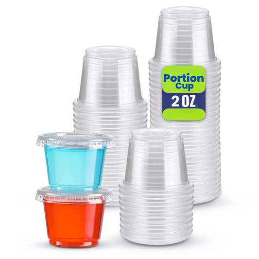 PP Portion Cups with Lids 1 OZ to 4 OZ Sauce Cups - SNH Packing