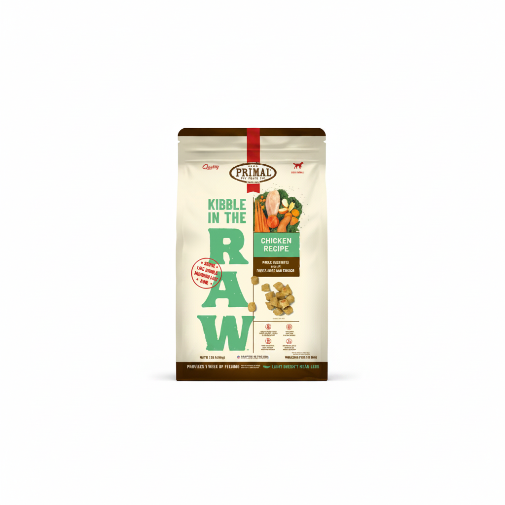 PRIMAL CANINE CHICKEN KIBBLE IN THE RAW - 1.5LB