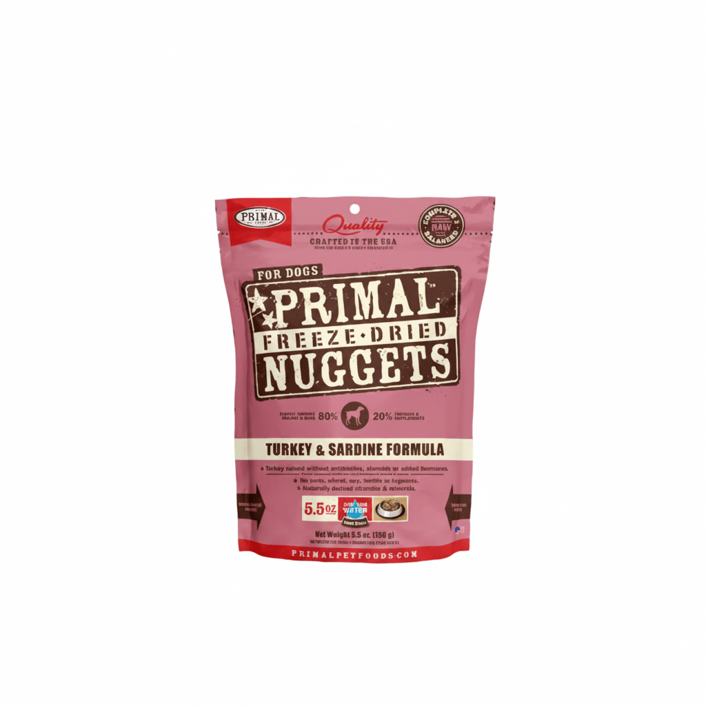 Primal Canine Turkey & Sardine Freeze-Dried Formula 5.5oz - SNH Packing
