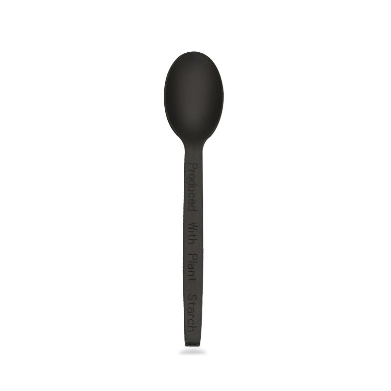 PSM Black Spoon 16cm 1000 Pieces Heavy Duty Disposable Cutlery - SNH Packing