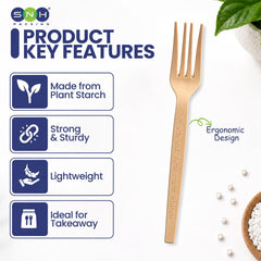 PSM Disposable Cutlery Spoon Fork Knife Heavy Duty - SNH Packing