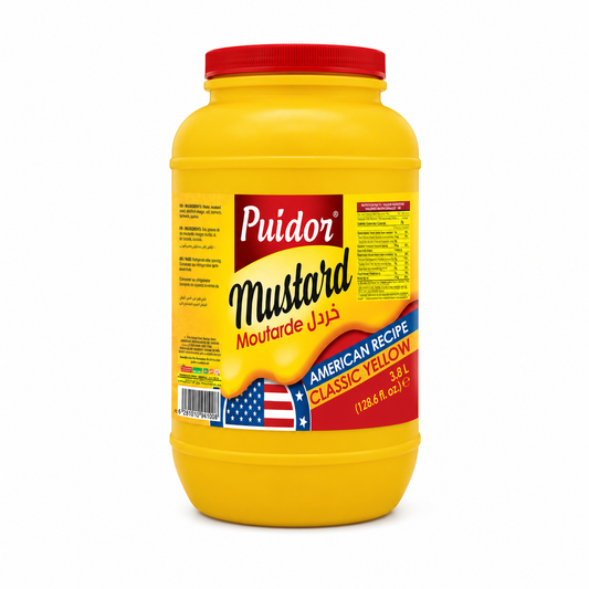 Puidor Regular Mustard Foodservice Container 3.78L