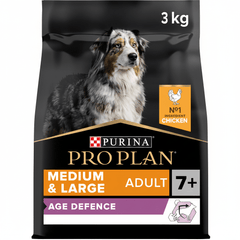 Purina Pro Plan Age Defence Medium and Large Senior 7+, Dry Dog food with Chicken, 3 kg - SNH Packing