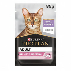 Purina Pro Plan Delicate Digestion Wet Cat Food, Turkey in Gravy, POUCH 85G - SNH Packing