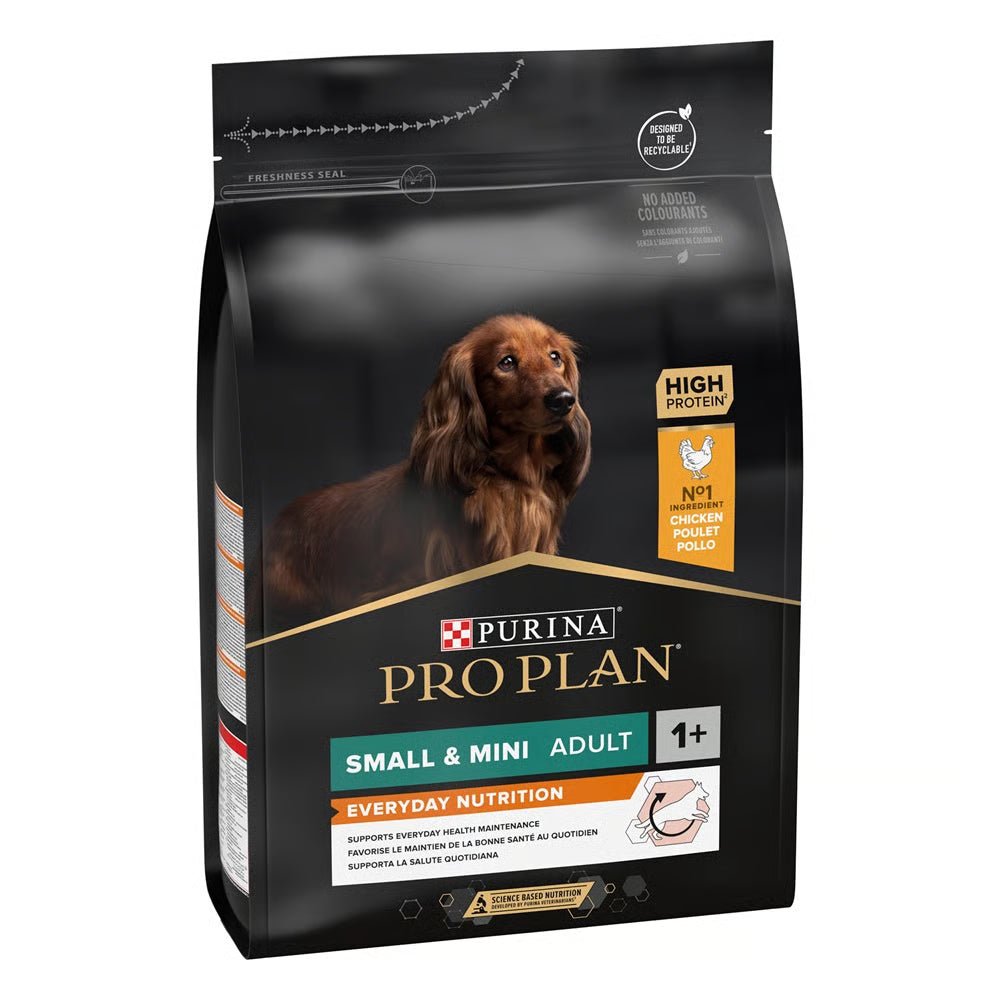 Purina Pro Plan Everyday Nutrition Small and Mini Adult, Dry Dog food with Chicken, 3 kg - SNH Packing