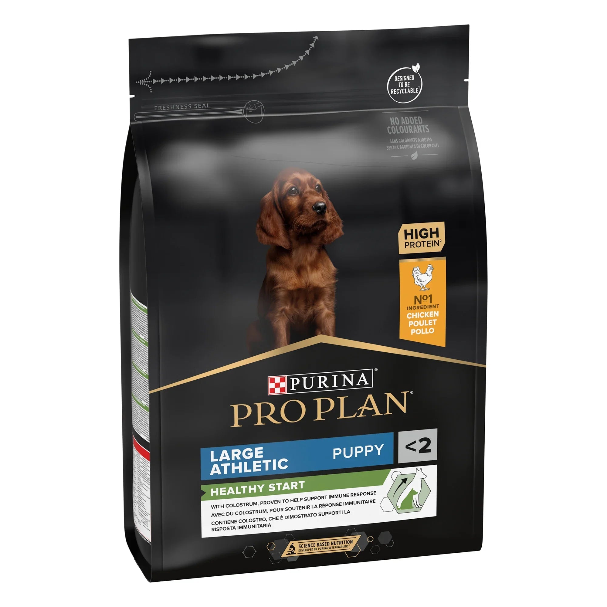 Purina Pro Plan Healthy Start Large Athletic Puppy, Dry Dog food with Chicken, 3 kg - SNH Packing