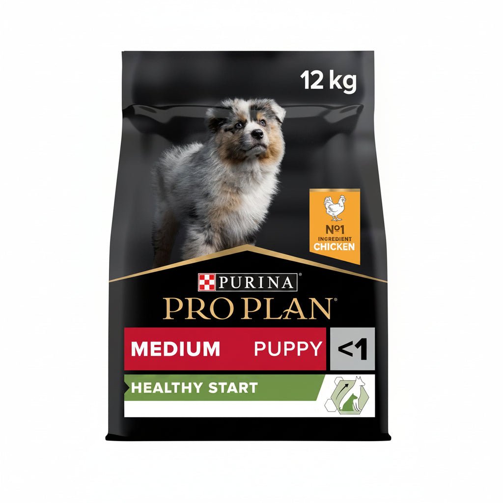Purina Pro Plan Healthy Start Medium Puppy, Dry Dog food with Chicken, 12 kg - SNH Packing