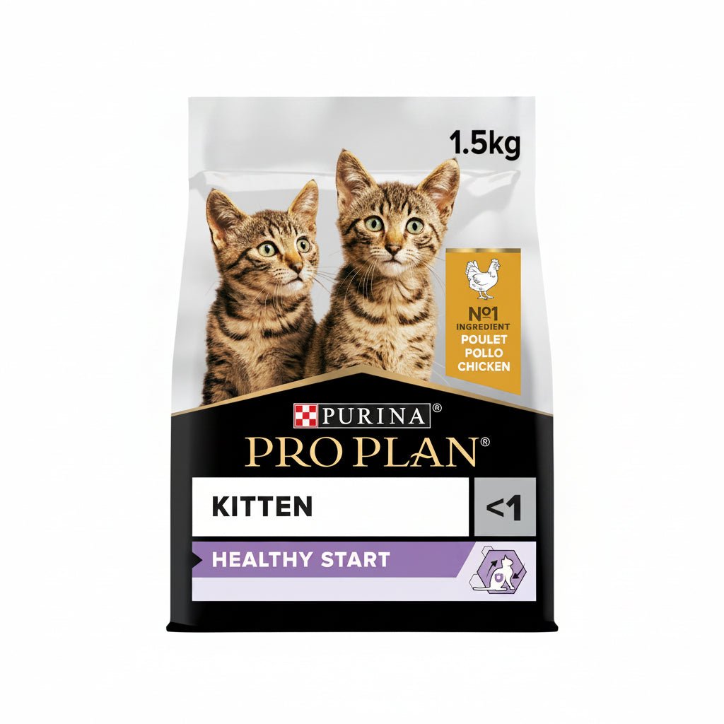 Purina Pro Plan Kitten Healthy Start Dry Cat Food with Chicken, 1.5 kg - SNH Packing