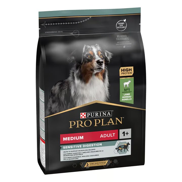 Purina Pro Plan Sensitive Digestion Medium Adult, Dry Dog food with Lamb, 3 kg - SNH Packing