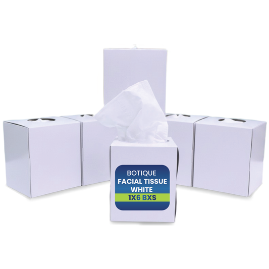 Botique Facial Tissue Box – Premium Soft 2-Ply Tissue Paper | Multiple Colors (White, Black, Golden, Pink, Mix) | 1x6 Boxes