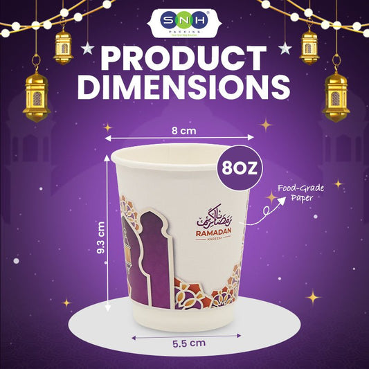 Ramadan Paper Cup 8oz - SNH Packing