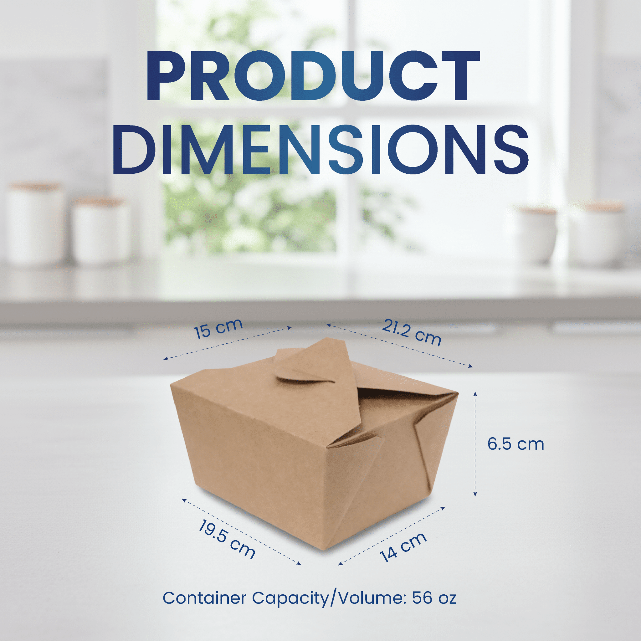 Rectangular Brown Kraft Takeaway Boxes 22 OZ to 72 OZ - SNH Packing