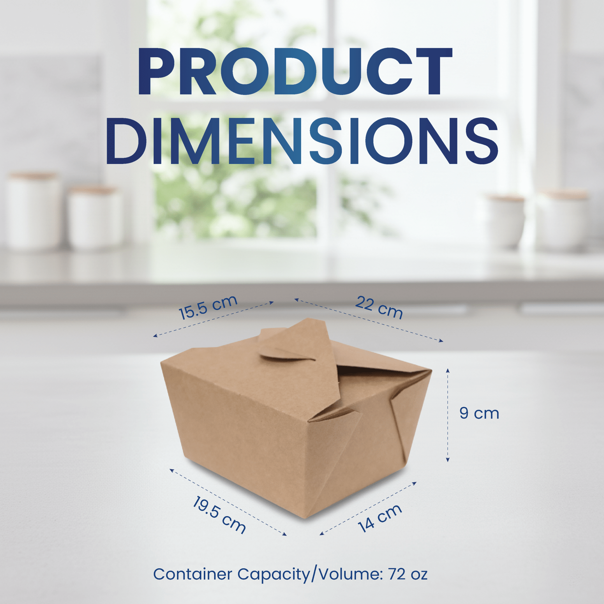 Rectangular Brown Kraft Takeaway Boxes 22 OZ to 72 OZ - SNH Packing